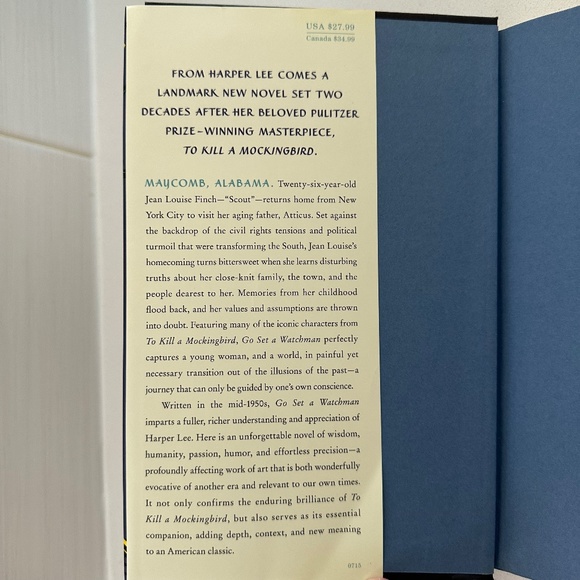 "Go Set A Watchman" by Harper Lee - Picture 3 of 3